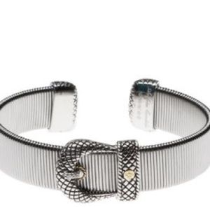 Andrea Candela Sterling Silver and 18k gold cuff bracelet